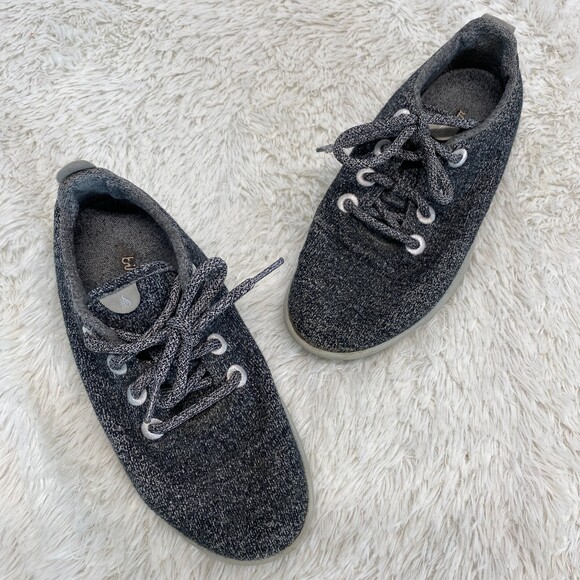 AllBirds Womens Gray Wool Runners Casual Fashion Sneakers Size 7 - Picture 1 of 8